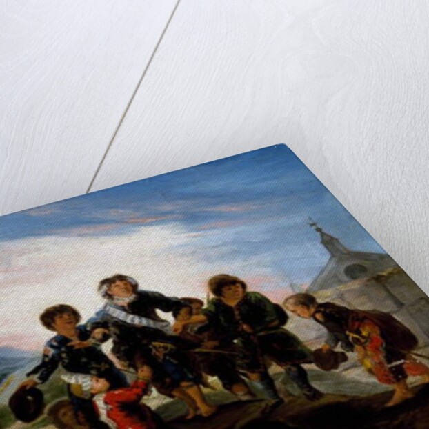 Children playing at soldiers, 1785-1786 by Francisco Jose de Goya y Lucientes