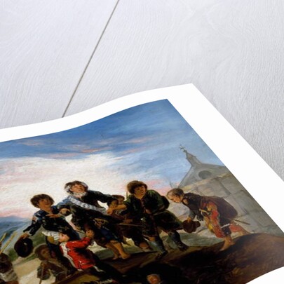 Children playing at soldiers, 1785-1786 by Francisco Jose de Goya y Lucientes