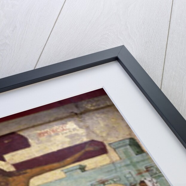 Crucifixion, icon from Novgorod by Russian School