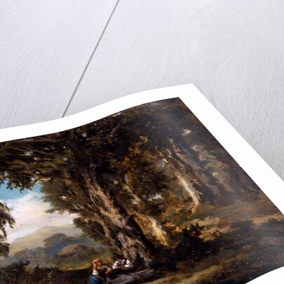 Figures in wood or Rest in woods, 1857 by Serafino de Tivoli