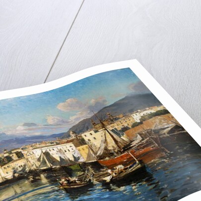 Old Port of Palermo by Ettore de Maria-Bergler
