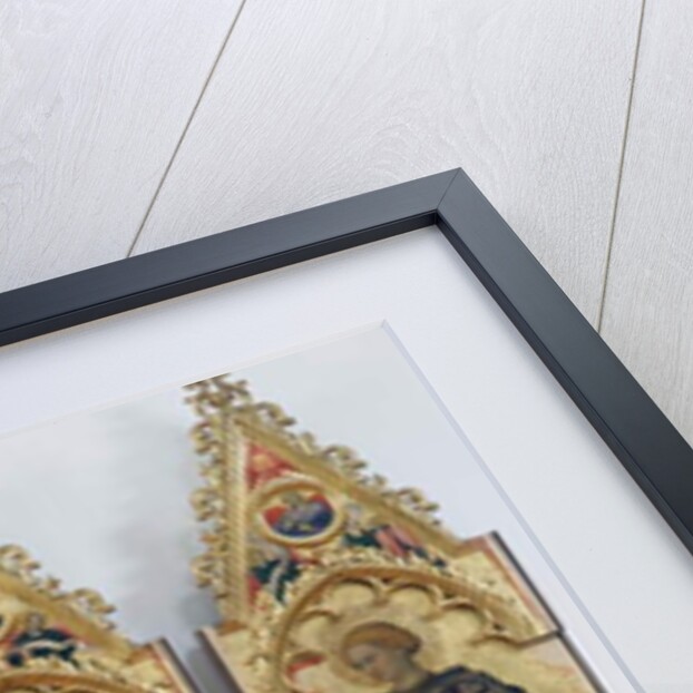 Four saints of Quaratesi Polyptych, Saint Mary Magdalene, Saint Nicholas of Bari, Saint John the Baptist, and Saint George, 1425 by Gentile da Fabriano