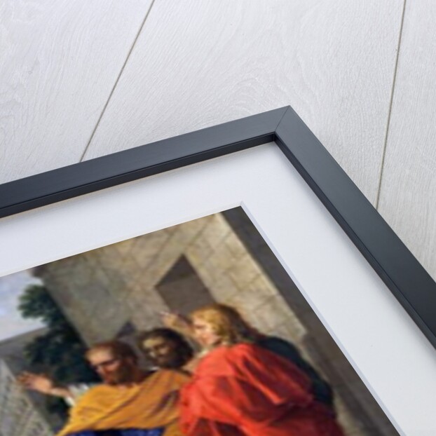 Death of Sapphira, wife of Ananias, who fell burning at St Peter's feet, c.1652 by Nicolas Poussin