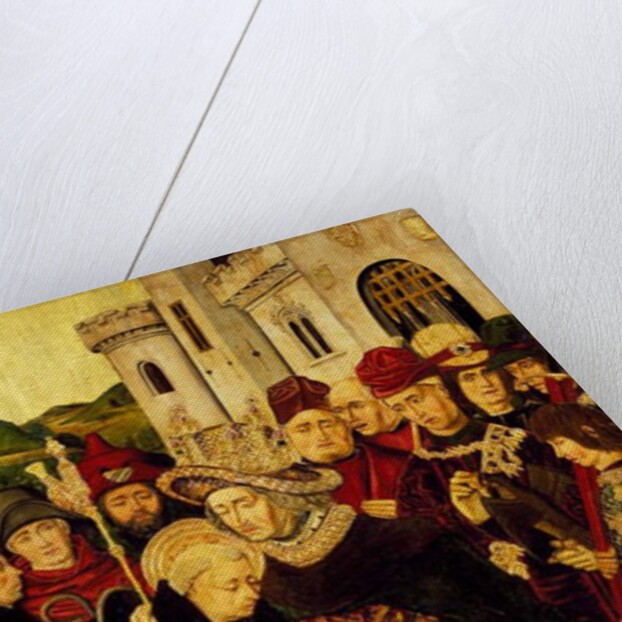 King Ferdinand I of Castile receiving St Dominic of Silos, 1477-1479 by Martin Bernat