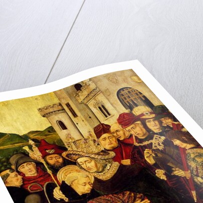 King Ferdinand I of Castile receiving St Dominic of Silos, 1477-1479 by Martin Bernat