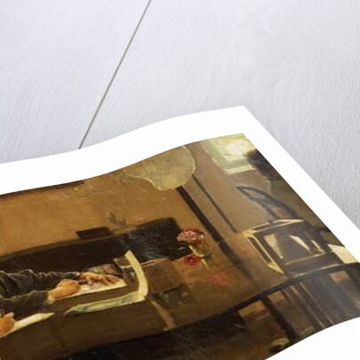 A lesson, 1891 by Sergei Kostenko