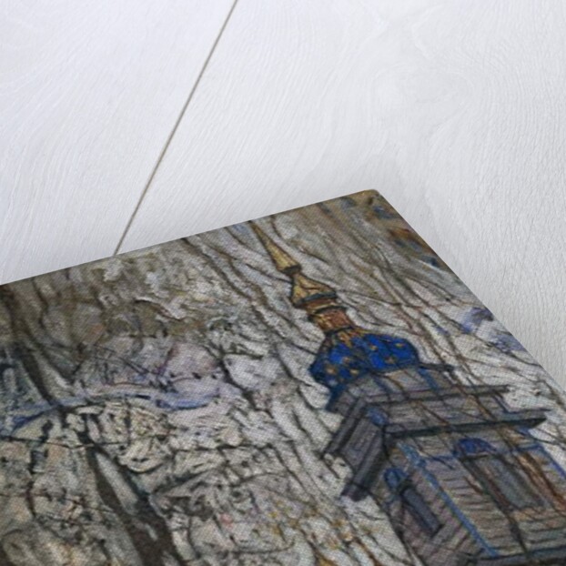 Wooden church, 1913 by Abraham Anshelovich Manievich