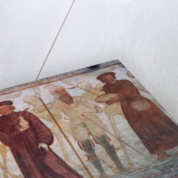 Death with the Queen, the Duke, the Doctor and the rich miser by Simone II Baschenis