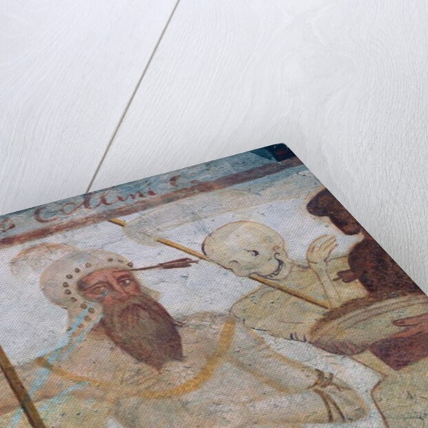 Death with the warrior by Simone II Baschenis