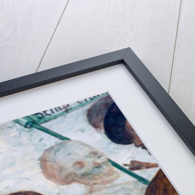 Death with the rich miser, detail from The Dance of Death, 1539 by Simone II Baschenis