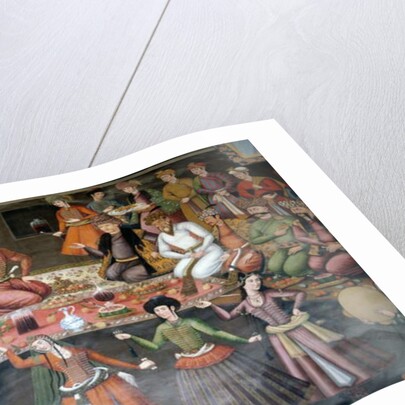 Shah Abbas I Great receiving Nadr Vali Muhammad Khan of Khanate of Bukhara, Reception Hall, 1647 by Persian School