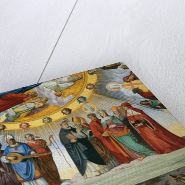 Dante and Beatrice speak to the teachers of wisdom by Philipp Veit