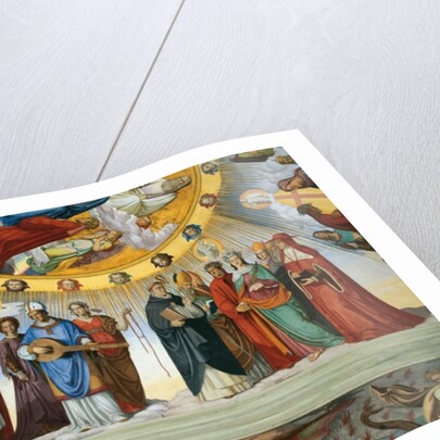 Dante and Beatrice speak to the teachers of wisdom by Philipp Veit