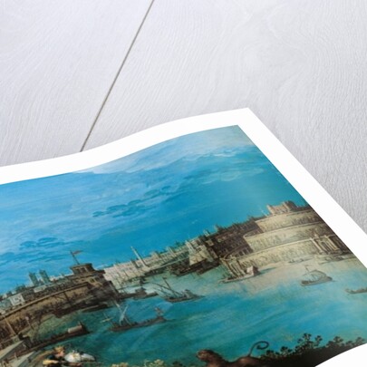 Hunting the lion at the Gates of Babylon by Adriaen I van Nieulandt