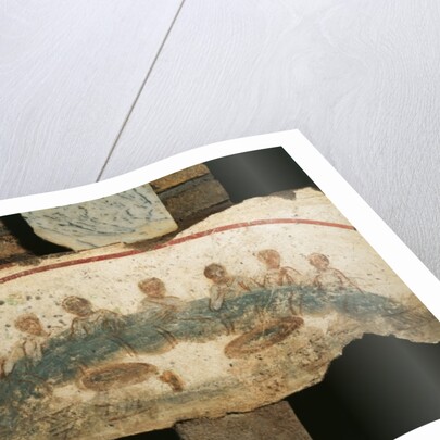 Eucharistic banquet, Cubicula of the Sacraments by Paleo-Christian