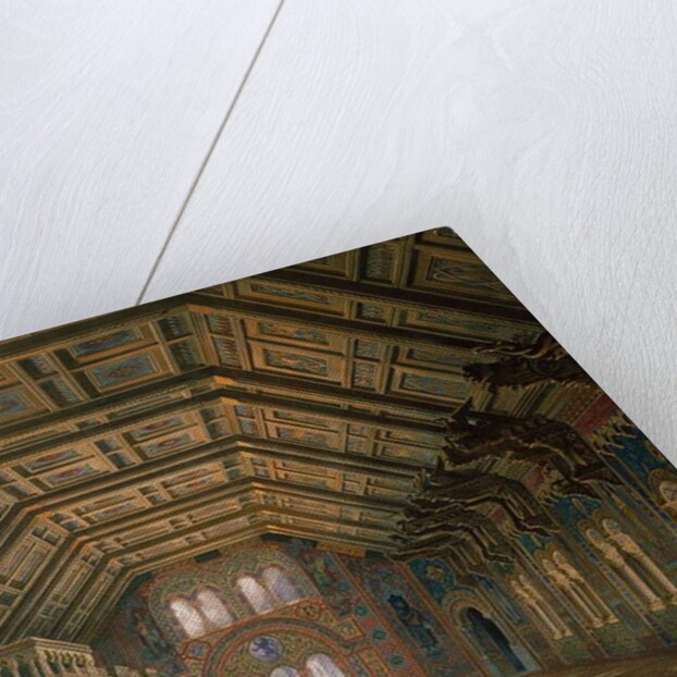 Design for the Great Hall of the Meistersinger of Nuremburg, the Royal Castle of Neuschvanstein, 1878 by Christian Jank