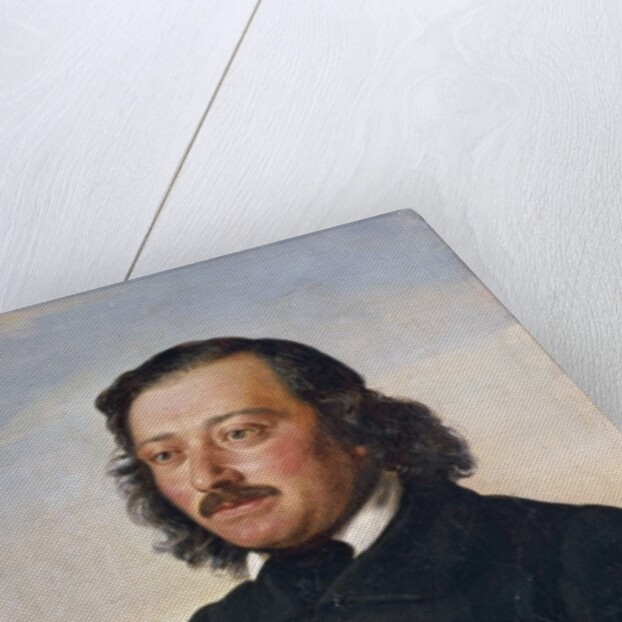 Portrait of Berthold Auerbach, 1846 by Rudolf Julius Benno Huebner