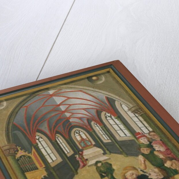 St. Martin exorcising a possessed person by French School