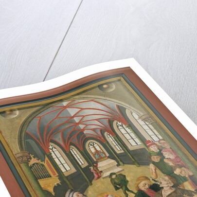 St. Martin exorcising a possessed person by French School