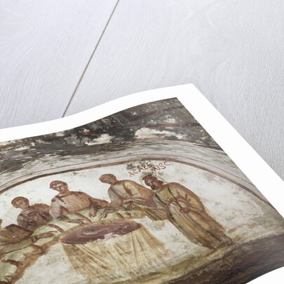 Fresco depicting banquet scene by Roman