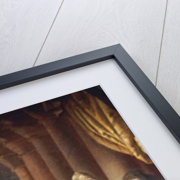 Gudrun consents to marry Attila, King of the Huns by Wilhelm Hauschild