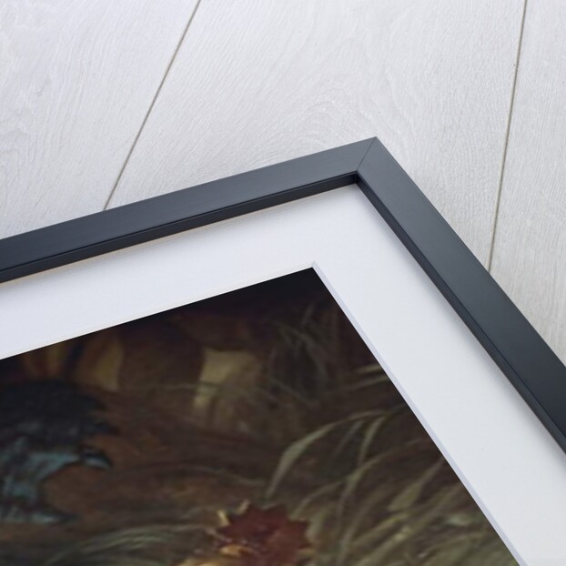 Sigurd killing the dragon Fafuir by holding the Gram sword, detail by Wilhelm Hauschild