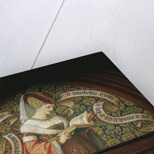 Lady reading 'Tristan and Isolde' by German School