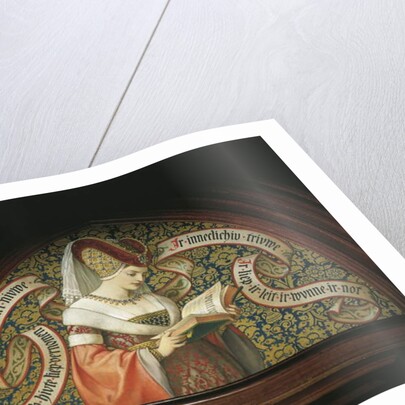 Lady reading 'Tristan and Isolde' by German School