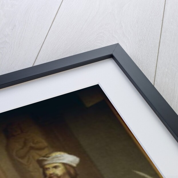 Wolfram von Eschenbach translates the poem 'Willehalm' to Walther von der Vogelweide by Ferdinand II Piloty