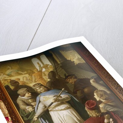 The best poets and minstrels come together at Wartburg and are rewarded by Landgrave Hermann for particularly fine achievements by Ferdinand II Piloty