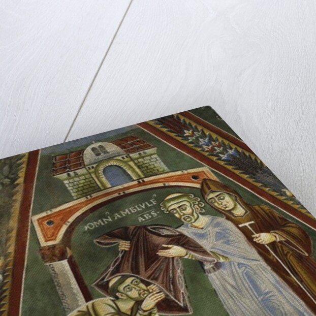 Saint Heldrad returns from Santiago de Compostela, in the Chapel of Sts. Heldrad and Nicholas by Italian School