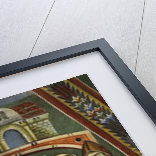 Saint Heldrad returns from Santiago de Compostela, in the Chapel of Sts. Heldrad and Nicholas by Italian School