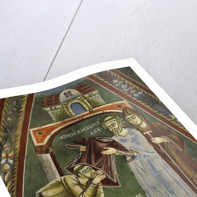 Saint Heldrad returns from Santiago de Compostela, in the Chapel of Sts. Heldrad and Nicholas by Italian School