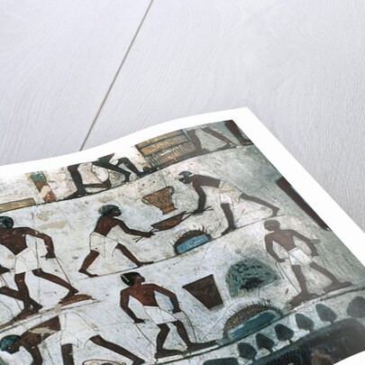 Foundry operations, South Wall of the Tomb of Rekhmire, New Kingdom by Egyptian 18th Dynasty