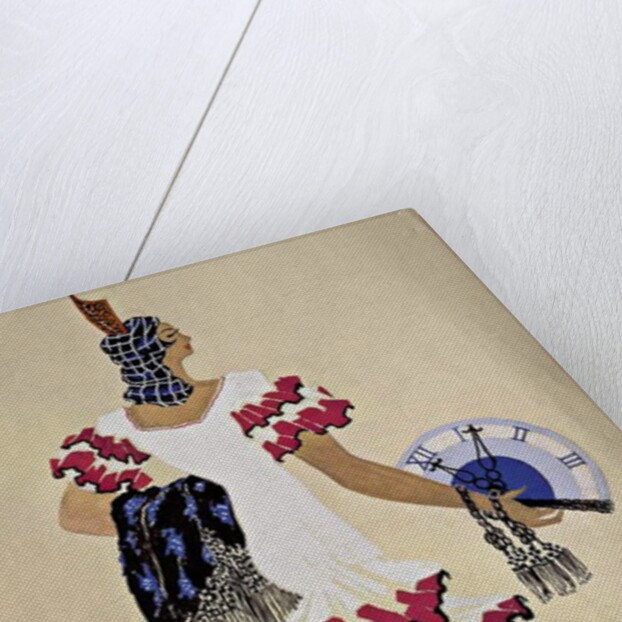 Costume design for the character of Conception from the opera 'L'heure Espagnole', 1907 by French School