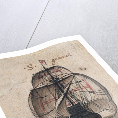 Vasco da Gama's Caravel by Portuguese School