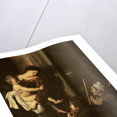 Madonna of the Pilgrims, c.1603-05 by Michelangelo Merisi da Caravaggio