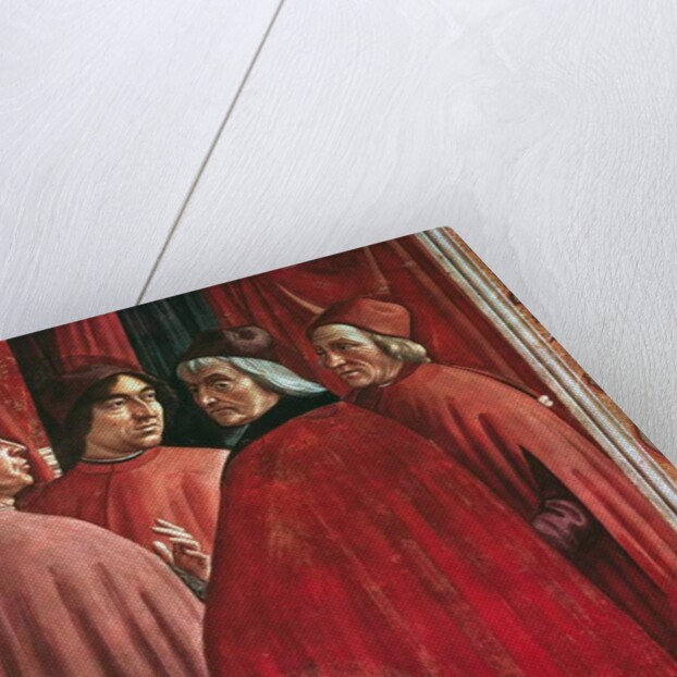 Stories of the Virgin Mary: Annunciation to Zacharias by Domenico Ghirlandaio