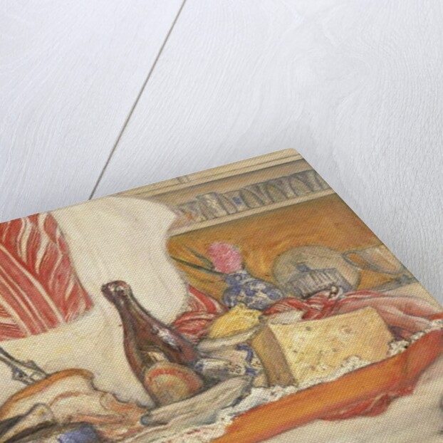 Housemaid, breakfast tray, detail by Carl Larsson