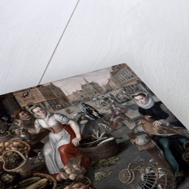 Woman selling fruit and vegetables, c.1590 by Arnout de Muyser