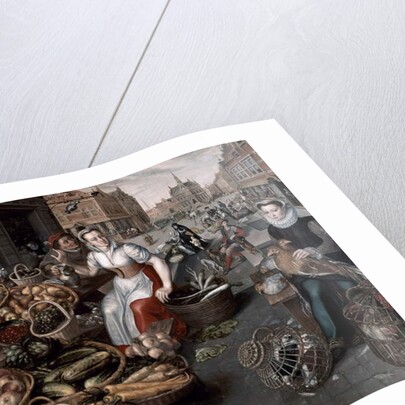 Woman selling fruit and vegetables, c.1590 by Arnout de Muyser