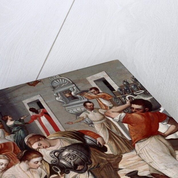 Marriage of Cana, Detail by Michael Damaskinos