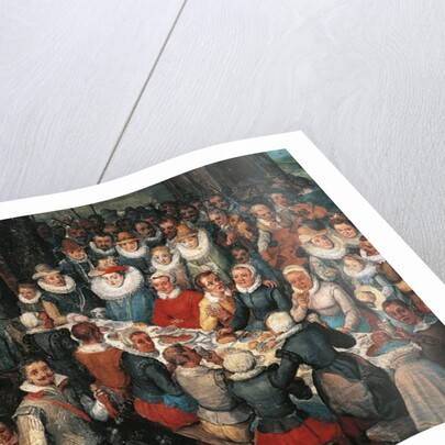 Wedding Banquet, Detail by Jan the Elder Brueghel