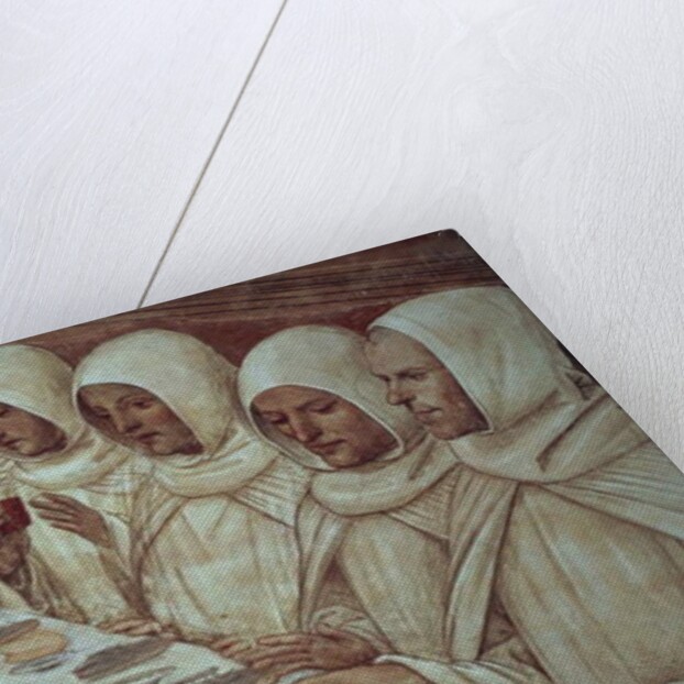 St Benedict having obtained ample flour and fed the monks by Giovanni Antonio Bazzi Sodoma