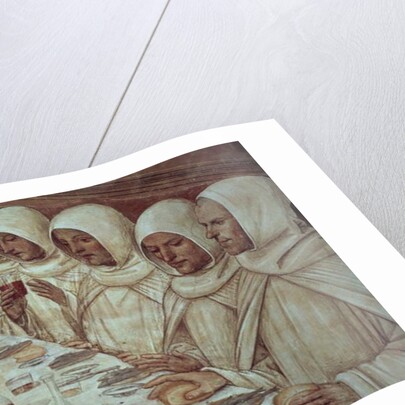 St Benedict having obtained ample flour and fed the monks by Giovanni Antonio Bazzi Sodoma