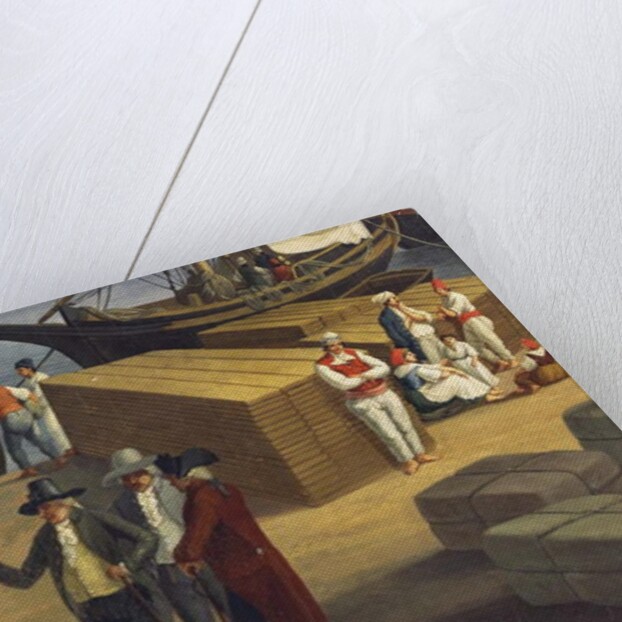 Detail from the View of Port of Messina from Palazzo del Senato, 18thcentury by Jacob-Philippe Hackert