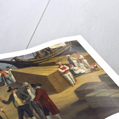 Detail from the View of Port of Messina from Palazzo del Senato, 18thcentury by Jacob-Philippe Hackert