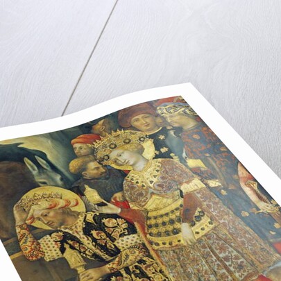 Adoration of the Magi detail of kings, 1423 by Gentile da Fabriano