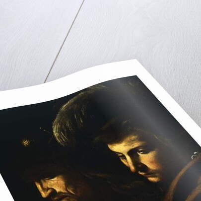 Faces of two men by Michelangelo Merisi da Caravaggio