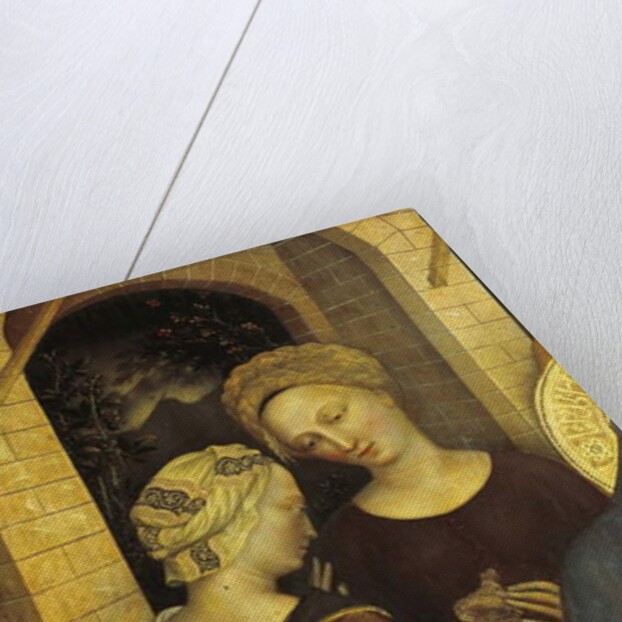 Adoration of the Magi detail of servants, 1423 by Gentile da Fabriano